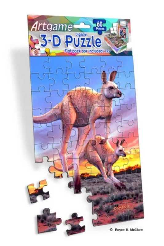3D Puzzle Kängurus